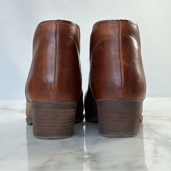 Steve Madden Austin Cognac Leather Ankle Booties • Sz 9 - Picture 9 of 12